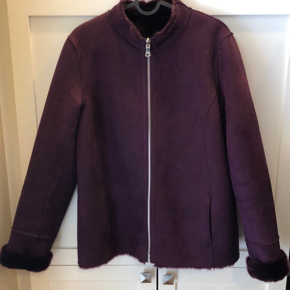 Calvin Klein Burgundy Jacket - Picture 1 of 6